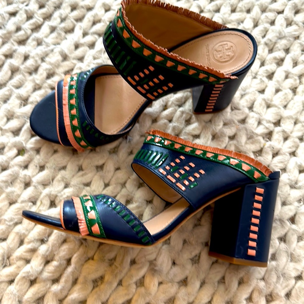 Tory Burch Multicolored Sandals 3.5 heel Size11